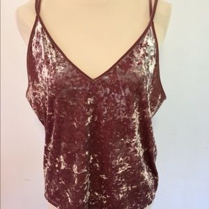 American Eagle velvet top